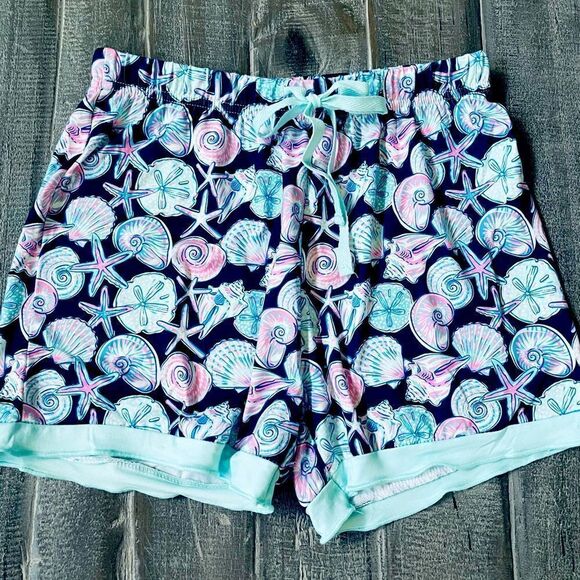 Simply Southern Girls Seashell Shorts Youth L - Picture 1 of 4